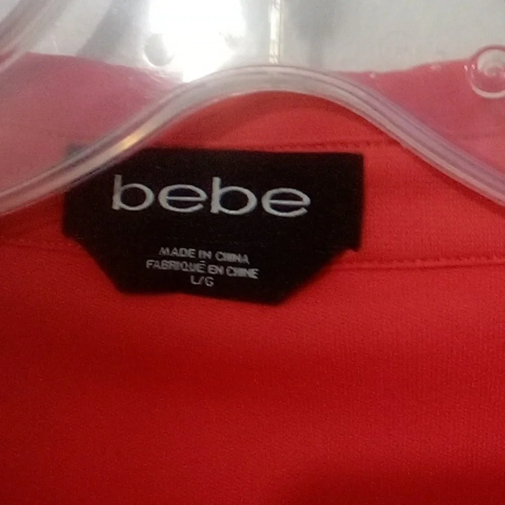 Bebe orange sleeveless button down dress - Picture 3 of 8